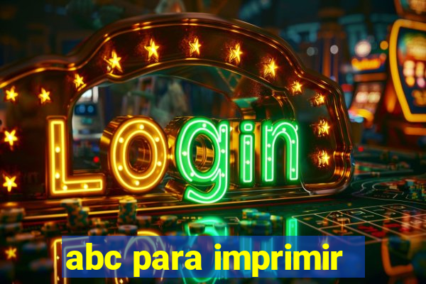 abc para imprimir